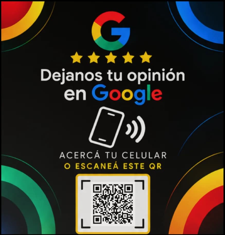 Sticker NFC + QR negro